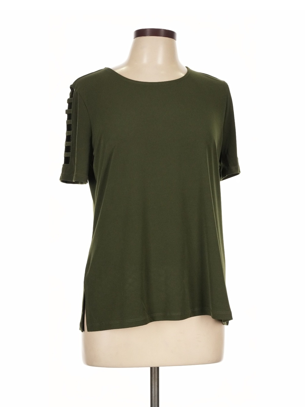 Michael Michael Kors Olive Green Short Sleeve Women's Top